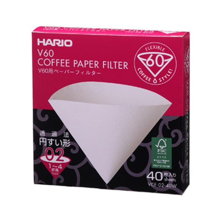 Giấy Lọc Cà Phê Hario V60 Vcf-02-40W