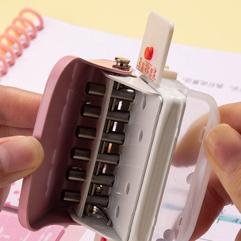 PEWANY Dụng Cụ Đục Lỗ Giấy 6 Lỗ 6mm Chuyên Dụng Cho Sổ Tay Trường Học