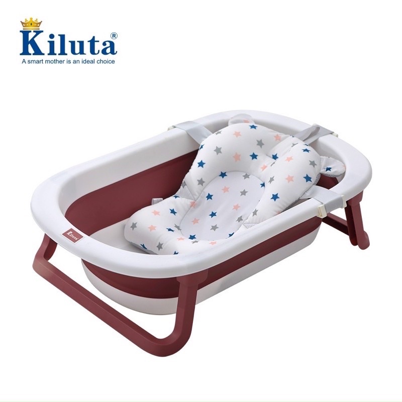 [HCM-GIÁ TỐT] Thau tắm gấp gọn Kiluta cho bé kèm phao