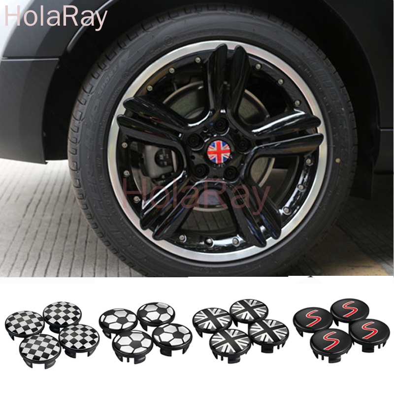 4 Nắp Đậy Trục Bánh Xe Hơi 54mm Bằng ABS Cho Mini Cooper JCW One+ S Countryman R55 R56 R57 R60 R60