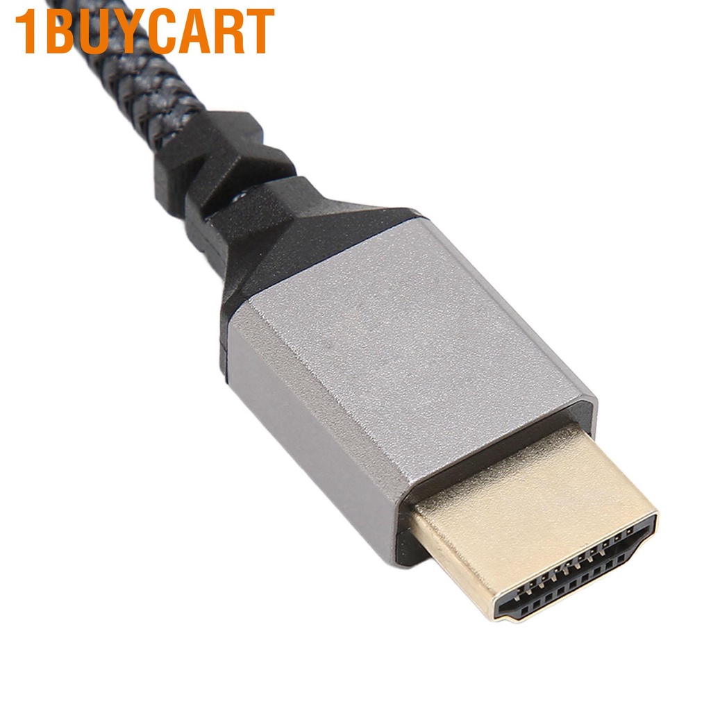 1buycart 4K HD Multimedia Interface Cable Male to 18Gbps High Speed 60Hz Knit Micro Adapter
