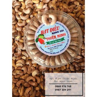 500gr hạt điều Thiện Minh rang muối còn vỏ lụa