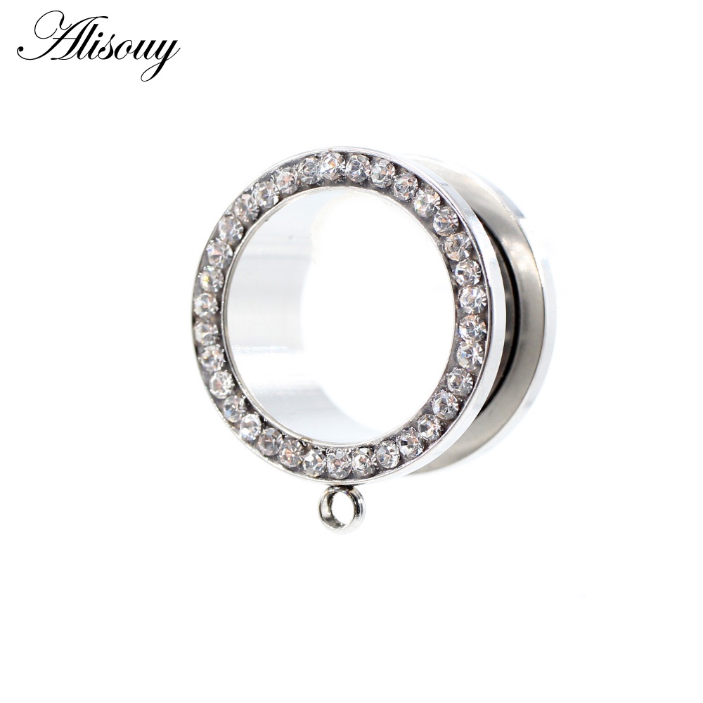 Alisouy Set 2 Dụng Cụ Nong Tai 6mm-25mm Bằng Thép Không Gỉ