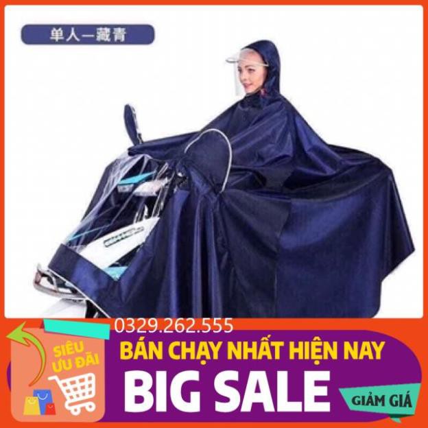 (Big Sale) Áo mưa vải dù phản quang loại 1 đầu và 2 đầu ( chống mưa hắt, vải dù siêu bền)