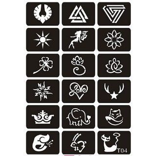 KHUÔN VẼ HENNA DÙNG NHIỀU LẦN( INBOX CHỌN KHUÔN) (không kèm mực)