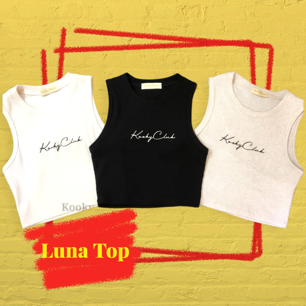 KOOKY HOUSE - LUNA TOP - Áo croptop thun 4 chiều form thiết kế siêu tôn dáng