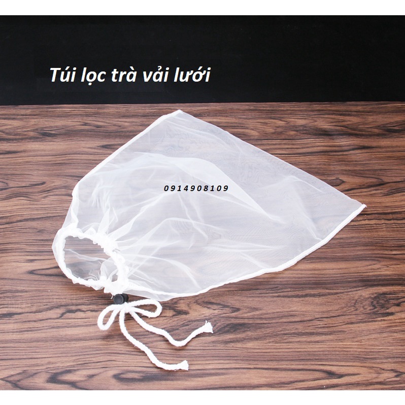 Túi lọc trà, lọc cặn bột sữa, lọc đa năng vải lưới loại tốt