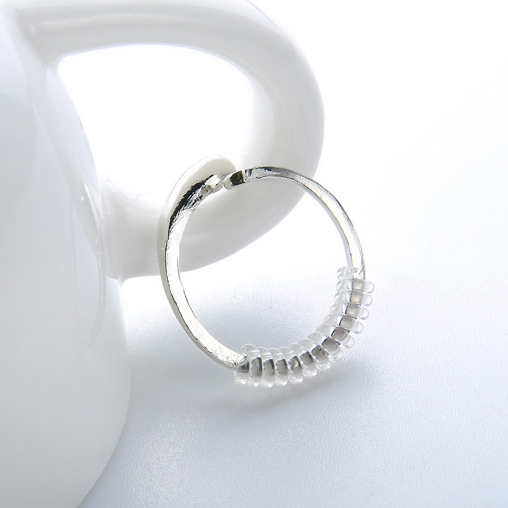 Bộ 12 dây điều chỉnh nhẫn bằng nhựa trong suốt đầy tiện lợi