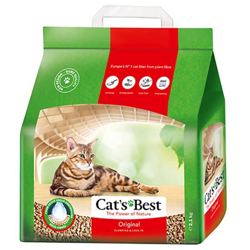 Cát gỗ vệ sinh cho mèo Cat's best Original