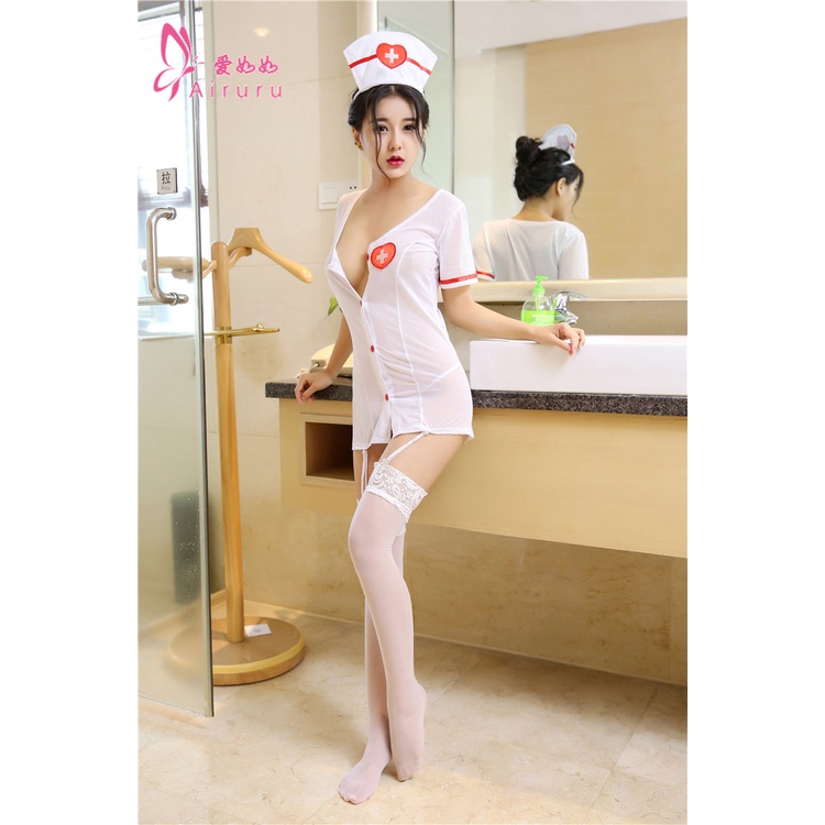 Đồ lót sexy, cosplay, bộ đồ đồng phục nữ y tá gợi cảm, người lớn ngây thơ đầy cám dỗ