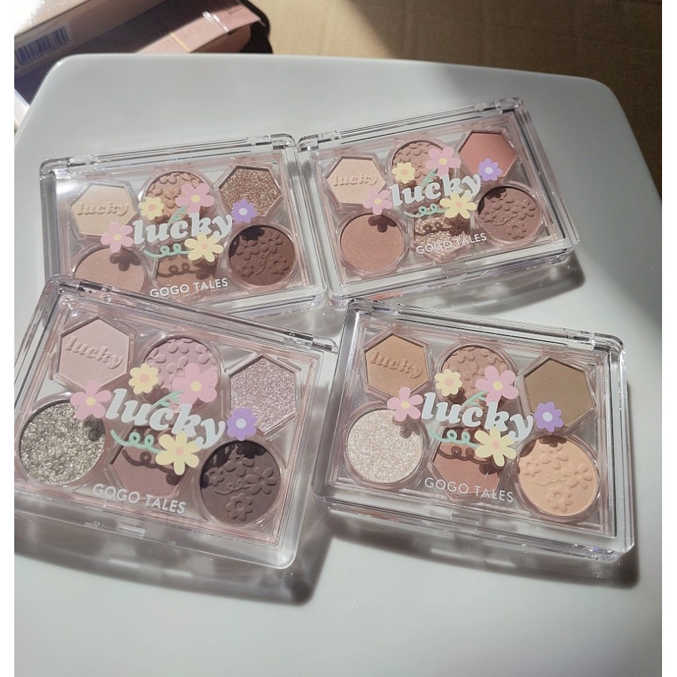 Bảng Phấn Mắt 6 Ô Lucky GOGO TALES Springfield Flower Eyeshadow Palette