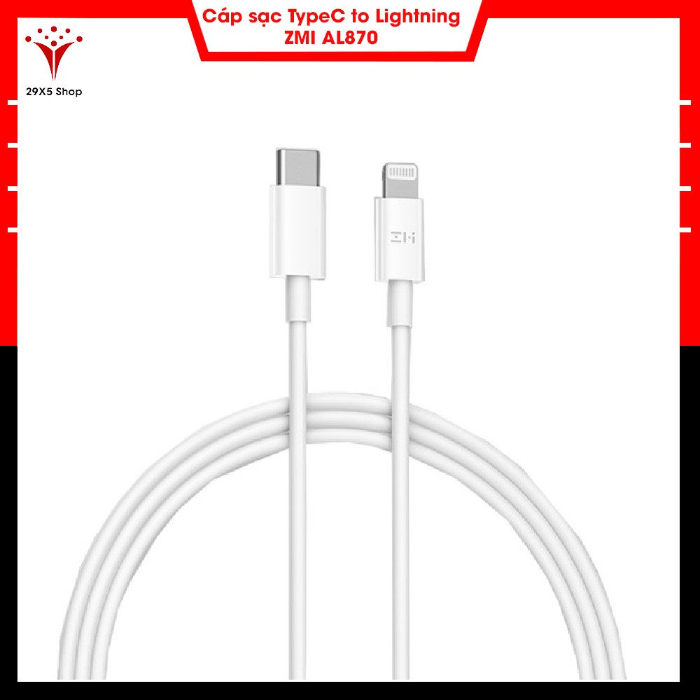 Cáp sạc nhanh PD USB-C to Lightning ZMI AL870 (1M)/ AL871 (0.3M) - Bảo hành 3 tháng