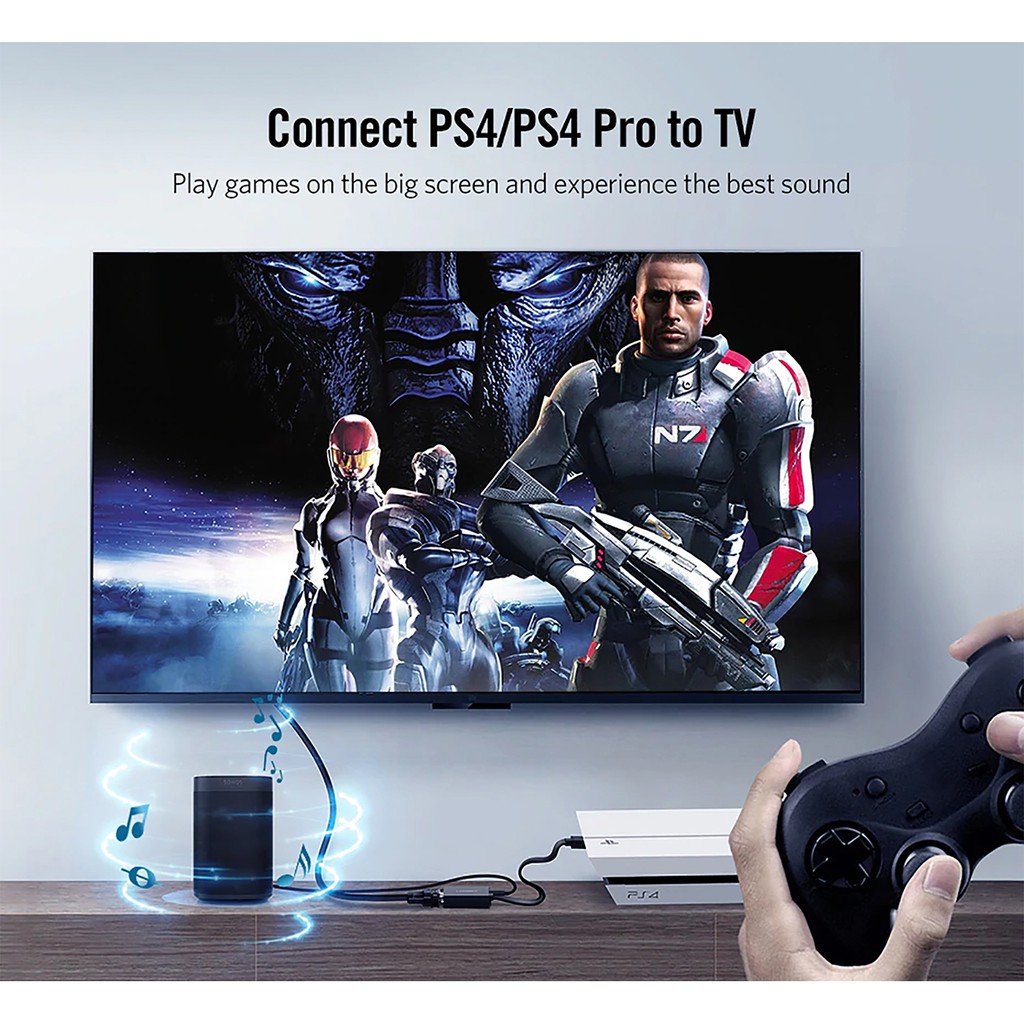 Cáp Chuyển HDMI ra VGA kèm Audio Cao Cấp UGREEN MM102 | Dây Tròn