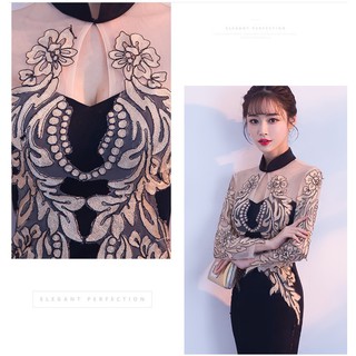 Đầm maxi đuôi cá xẻ tà quyến rũ