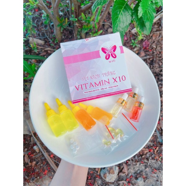 SET KÍCH TRẮNG VITAMIN X10 MYÔ (TRẮNG MẠNH GẤP 10 LẦN)