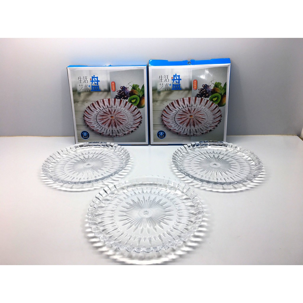 Đĩa Thủy Tinh 35cm Cao Cấp