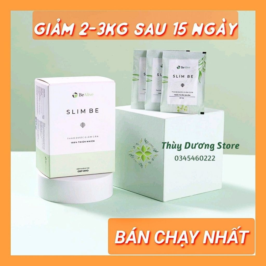 (BEALIVE) Trà giảm cân SLIM BE giảm cân sau sinh, giúp giảm 2 đến 3 kí sau 15 ngày