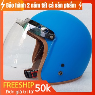 Mũ Bảo Hiểm 3/4 đầu Lót MÀU Kèm Kính Fullface Như Hình -Cam Kết Giống Hình 100%-[ Hình Thật - 16 Màu ]