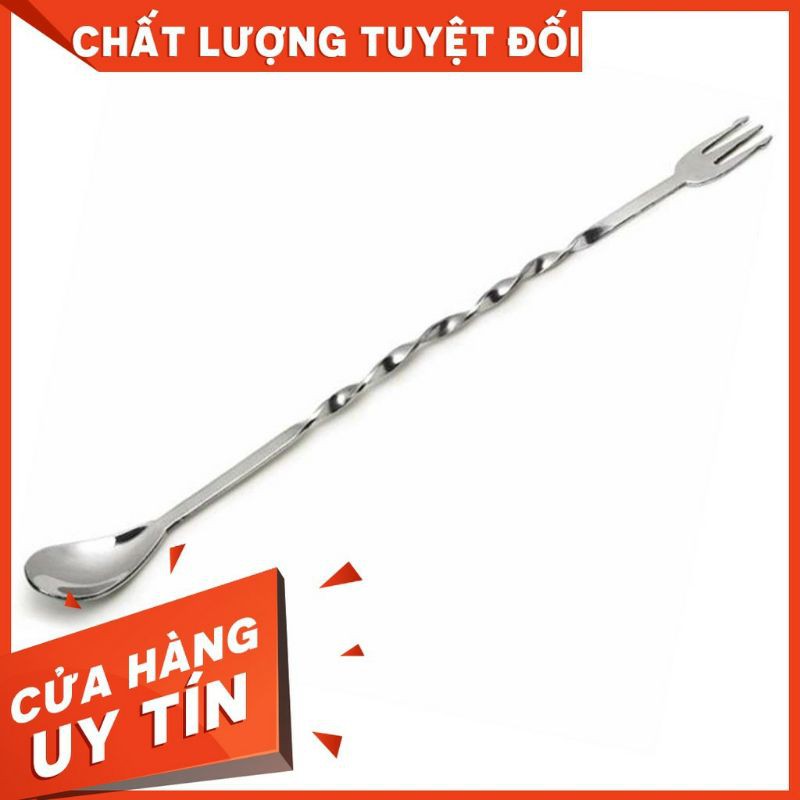 Thìa pha chế inox 2 đầu, thìa bar 2 đầu pha chế chuyên nghiệp