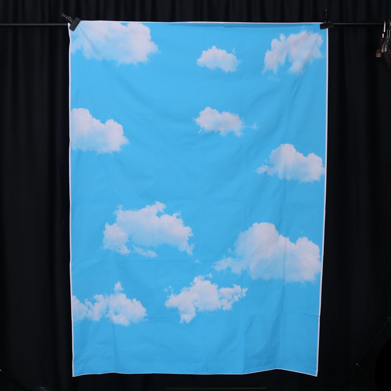 Phông Nền Chụp Ảnh Hình Trời Xanh 5x7FT Cho Studio