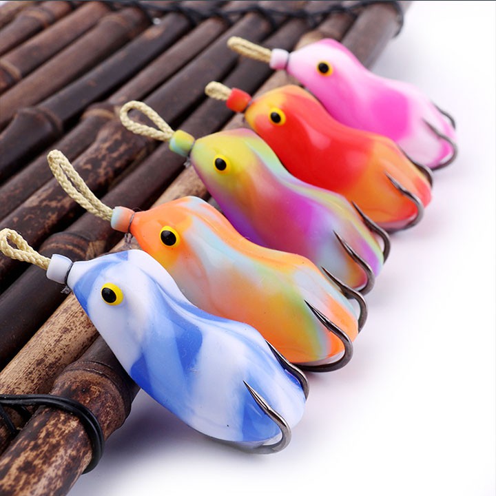 Mồi câu lure cá lóc Shumu siêu nhậy màu sọc dài 6cm nặng 15g