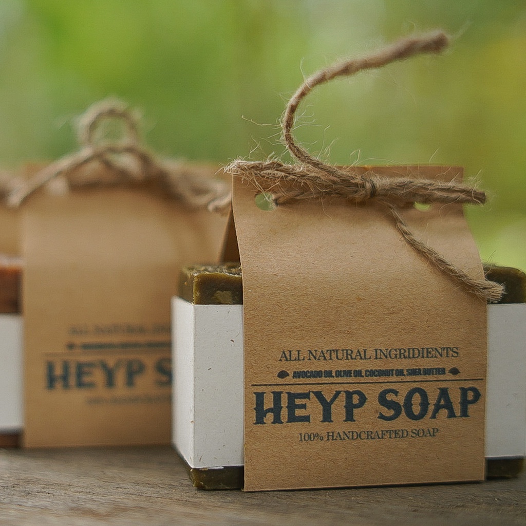 Xà Phòng Lá Bấn - Hỗ Trợ Giảm Viêm Da Cơ Địa Giảm Mụn Lưng Hiệu Quả - HEYP SOAP