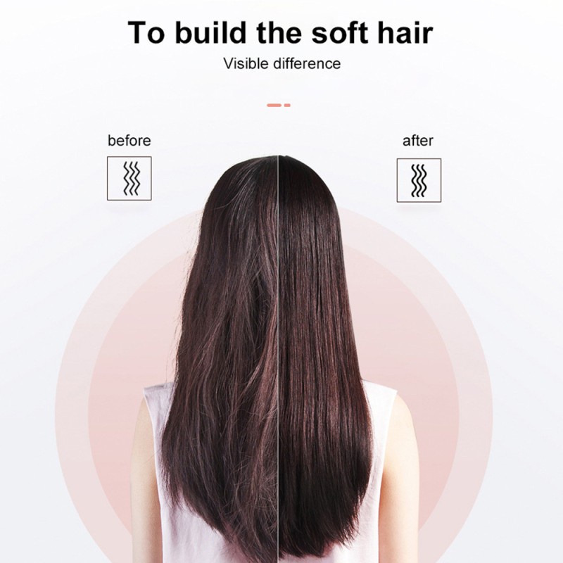 Lược điện chải tóc siêu thẳng mini cầm tay đa năng an toàn tiện dụng máy duỗi tóc tạo kiểu Hàn Quốc