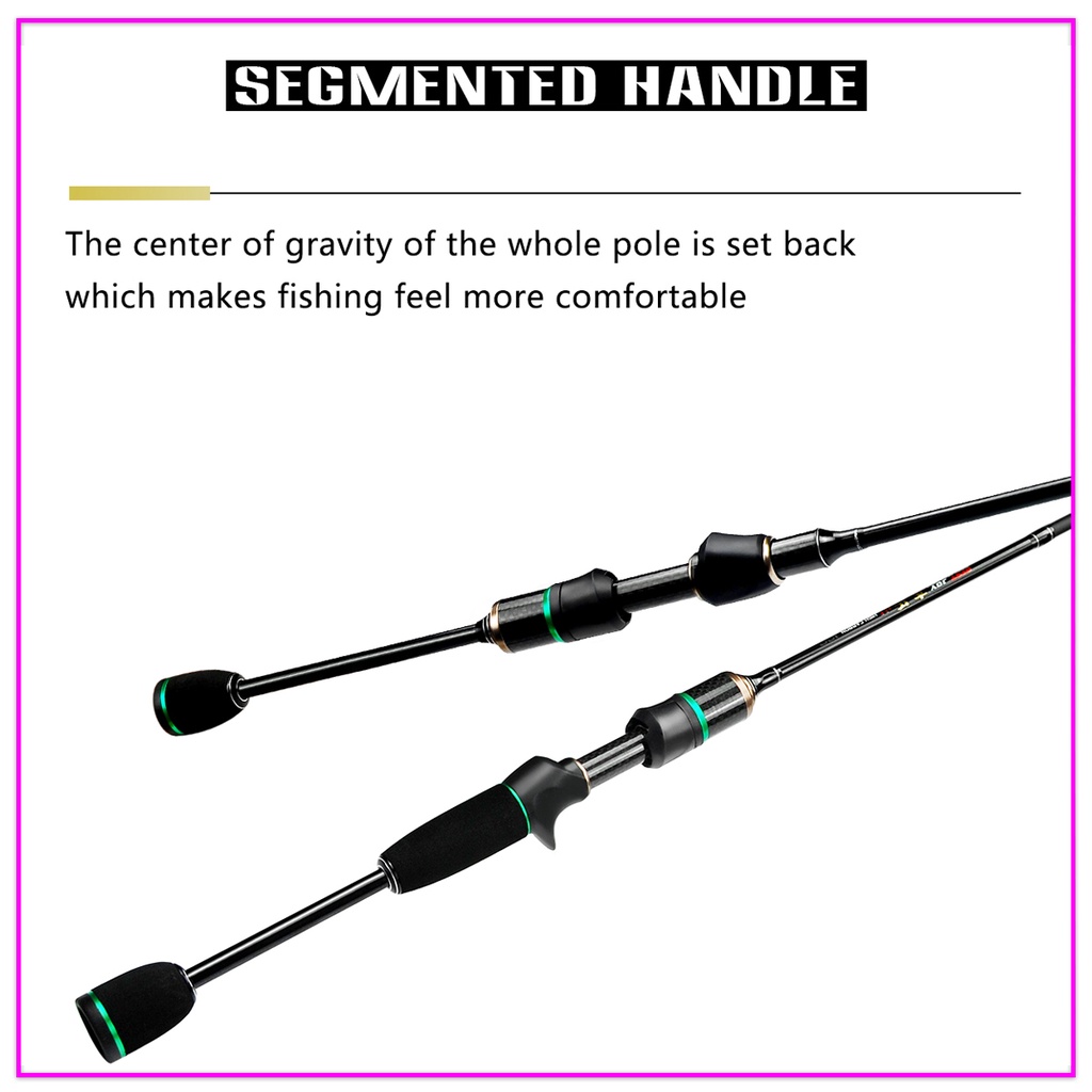 Cần Câu Cá 1.5M / 1.68M / 1.8M / 1.98M / 2.1M  Bằng Sợi Carbon Siêu Nhẹ Chất Lượng Cao