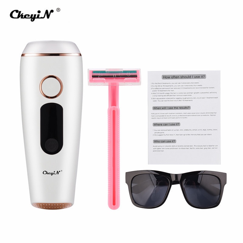 Máy triệt lông CKEYIN MT064 IPL Laser 5 cấp độ với hệ thống hiển thị LCD cho cả nam và nữ