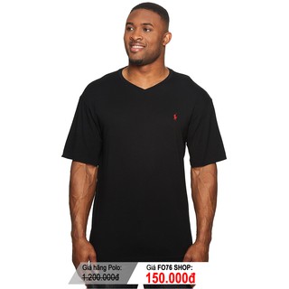 Áo Thun Cổ Tim P.O.L.O Big Tall Màu Đen