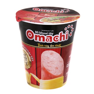 Mì ly Omachi có cây thịt thật,113g