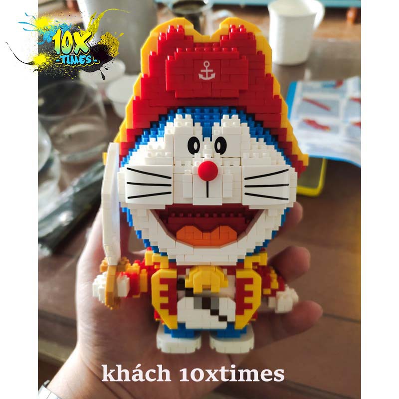 (size 15cm) mô hình 3d doraemon hoạt hình doremon dễ thương, đồ chơi lắp ráp quà tặng bạn trai bạn gái, đồ decor