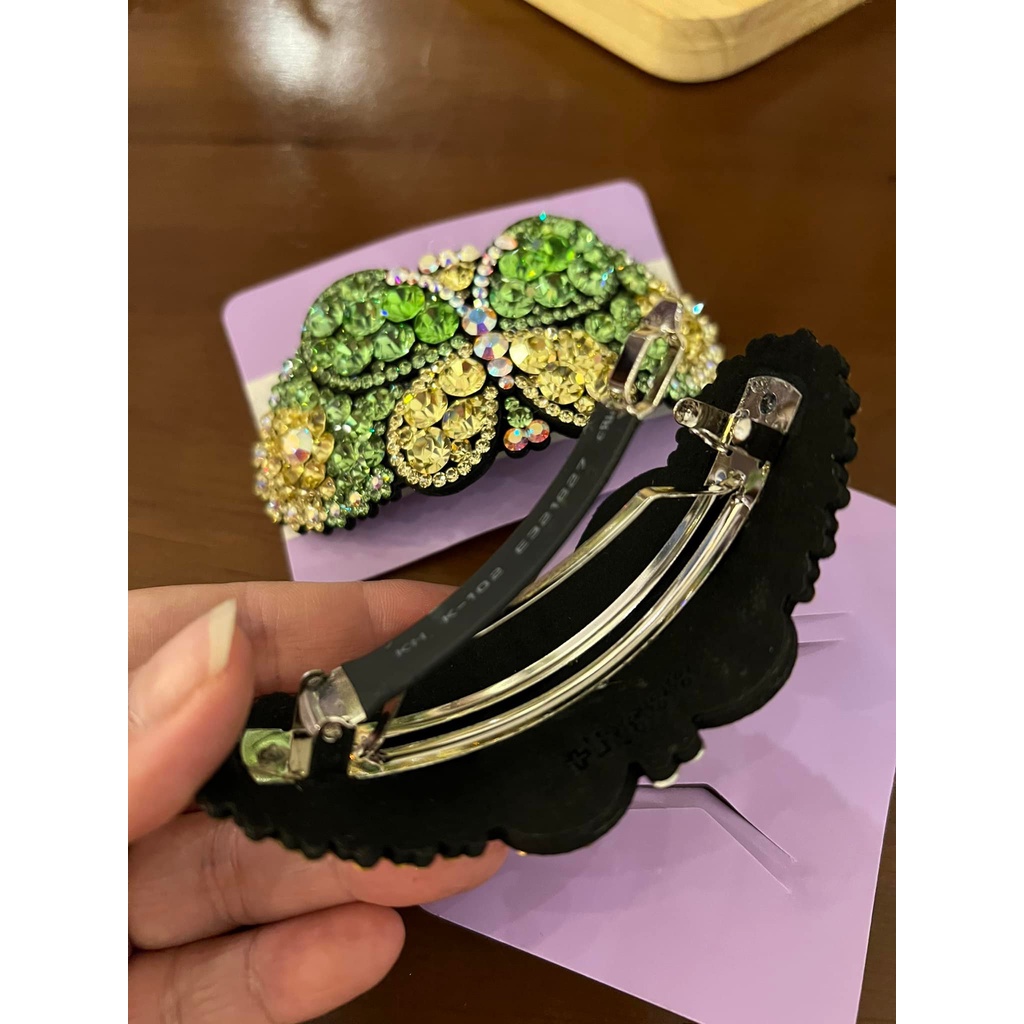 Cặp tóc - kẹp tóc đính đá màu cao cấp hình bướm phiên bản 1