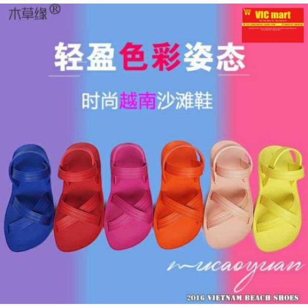VIC mart_  Sandal đi biển đúc cao su siêu êm