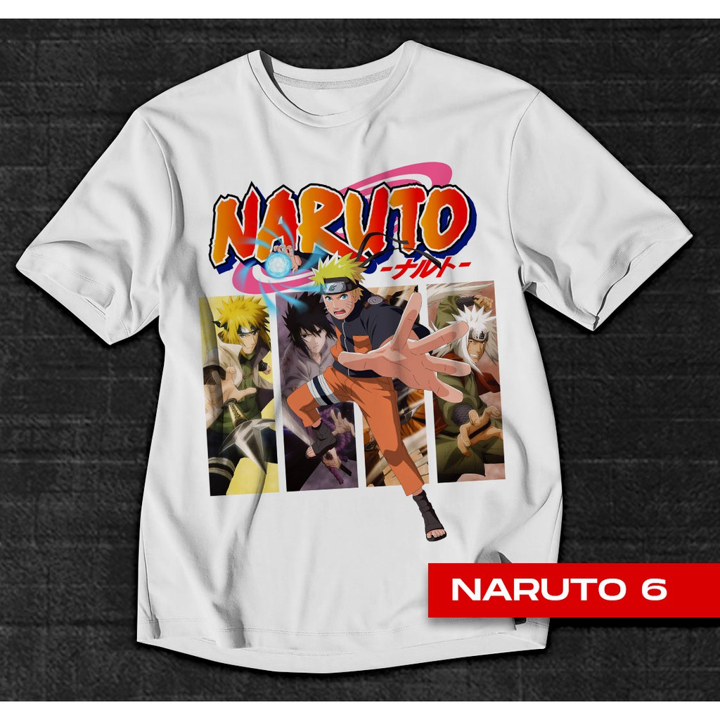 Áo Naruto-BST áo thun in hình Naruto Sasuke Sakura Anime cực chất