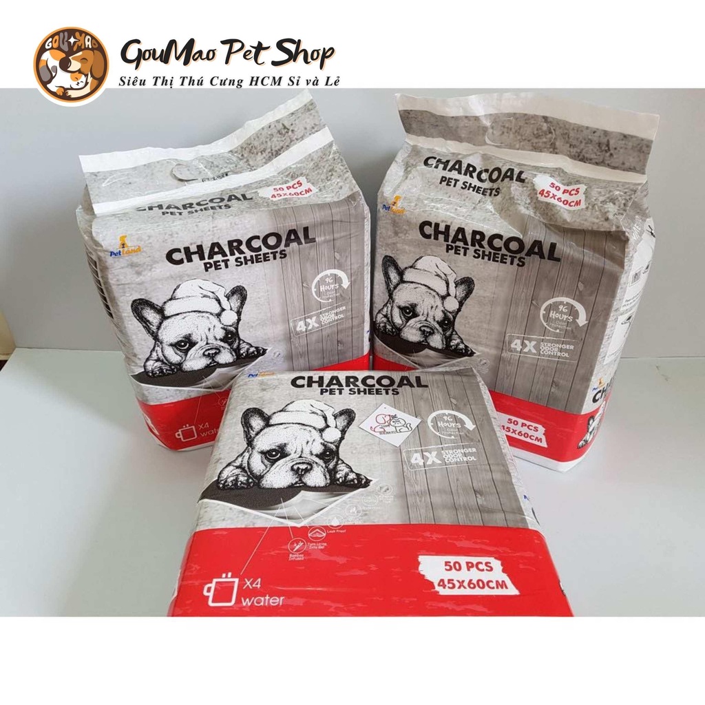 [BÁN LẼ 1 MIẾNG ] Tã lót vệ sinh, lót chuồng than hoạt tính CHARCOAL - Goumao Pet