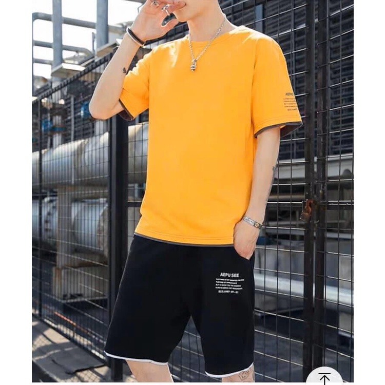 Bộ Nam APu Chất Vải Cotton Cao CẤp Có Dãn