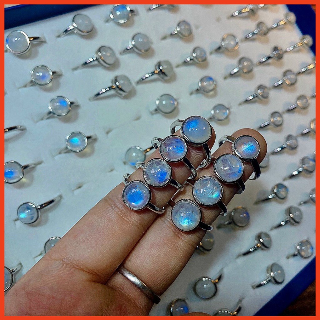 Bestseller Nhẫn đá mặt trăng sang chảnh, đẹp mắt phong thủy