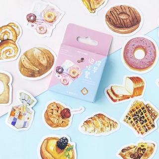Bộ Sticker / Hình dán Họa Tiết Hình Bánh Ngọt (46 Hình)