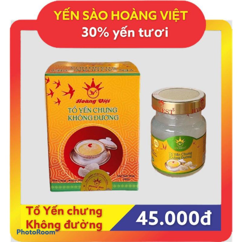 (30%yến tươi) Yến sào Hoàng Việt