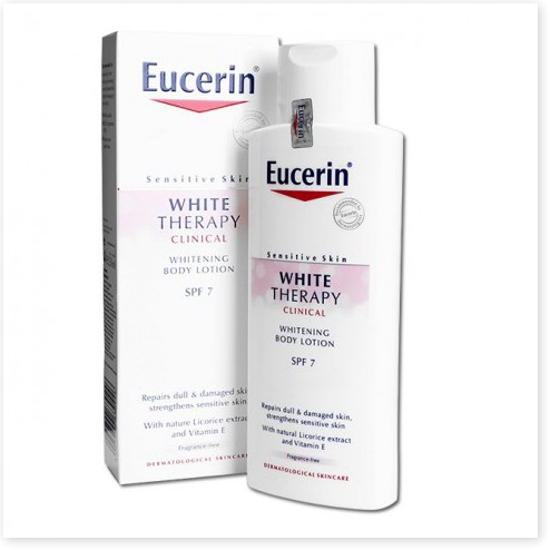 [Mã chiết khấu giảm giá sỉ mỹ phẩm chính hãng] Sữa Dưỡng Thể Trắng Da Eucerin Therapy Whitening SPF 7 250ml