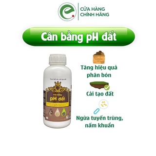 Chế phẩm cải tạo đất, thay vôi nâng pH đất, phục hồi rễ, hạ phèn trong đất, cải tạo đất, Cân bằng pH 500ml - Ecom