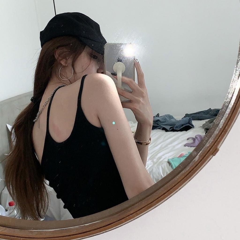 Áo Hai Dây Chéo Vai Dáng Croptop Siêu Hot