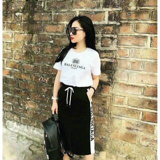 Set bộ thun chân váy - mua set bộ thun cotton đẹp rẻ