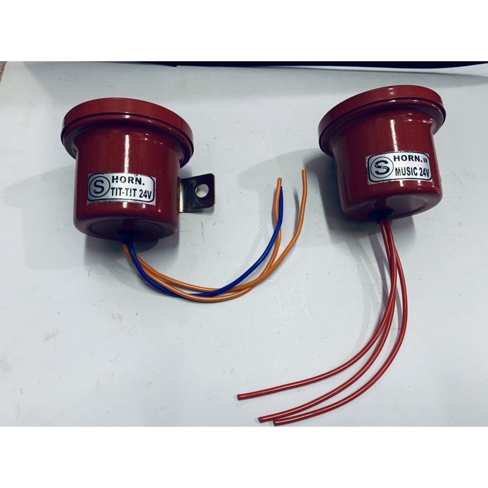 Còi  de Xe Tải, xe cơ giới các loại 12-24V .