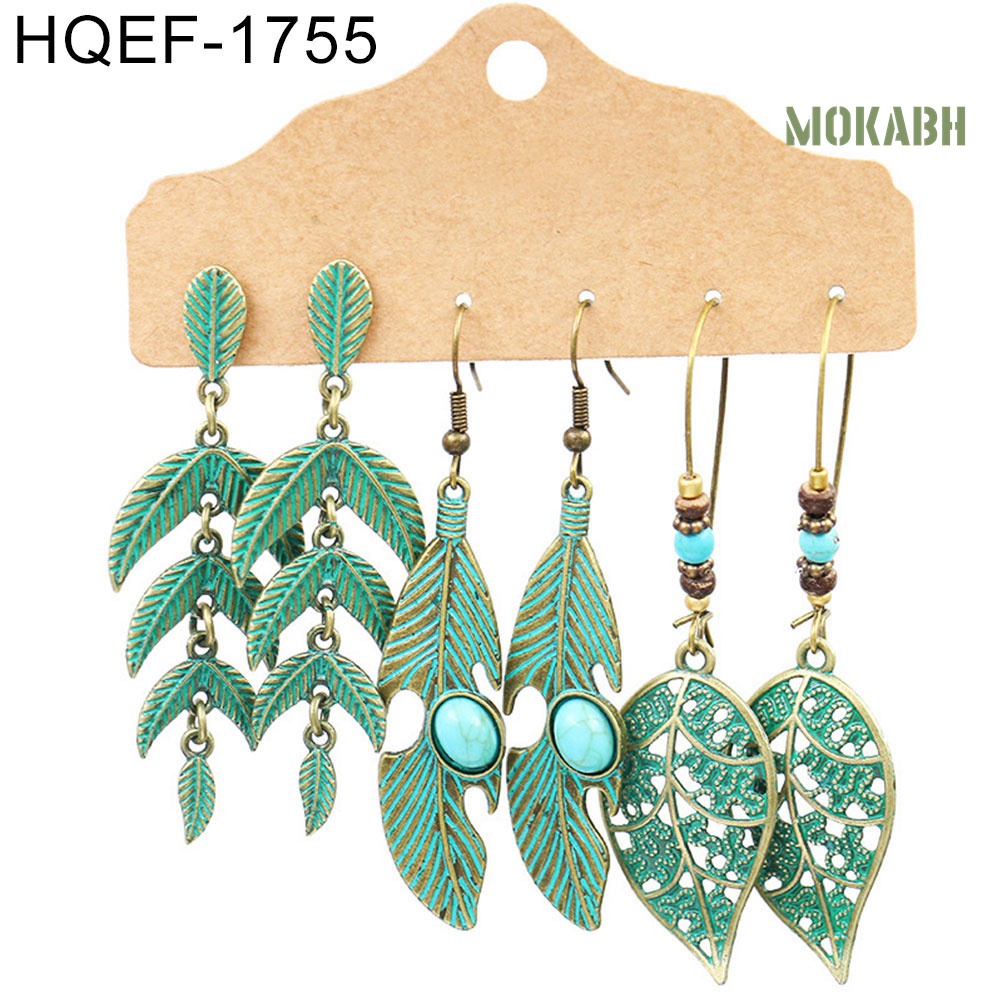 Set 3 Đôi Khuyên Tai Thời Trang Cho Nữ