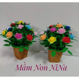 Chậu hoa hồng 15 bông