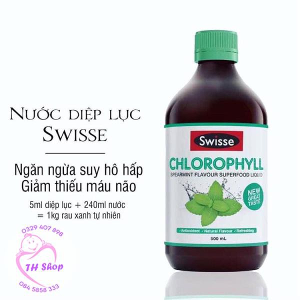 Nước Uống Diệp Lục Swisse Chlorophyll 500ml Thanh Lọc Cơ Thể