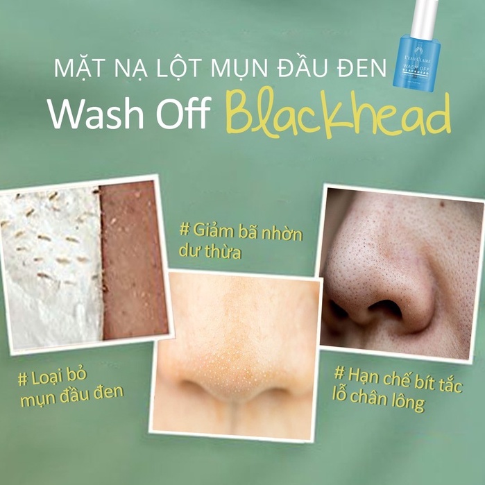 Mặt Nạ Lột Mụn Đầu Đen L'eau Claire Wash Off Black Head Tự Nhiên Đẩy Đầu Ngòi Nhanh Chóng Không Kích Ứng