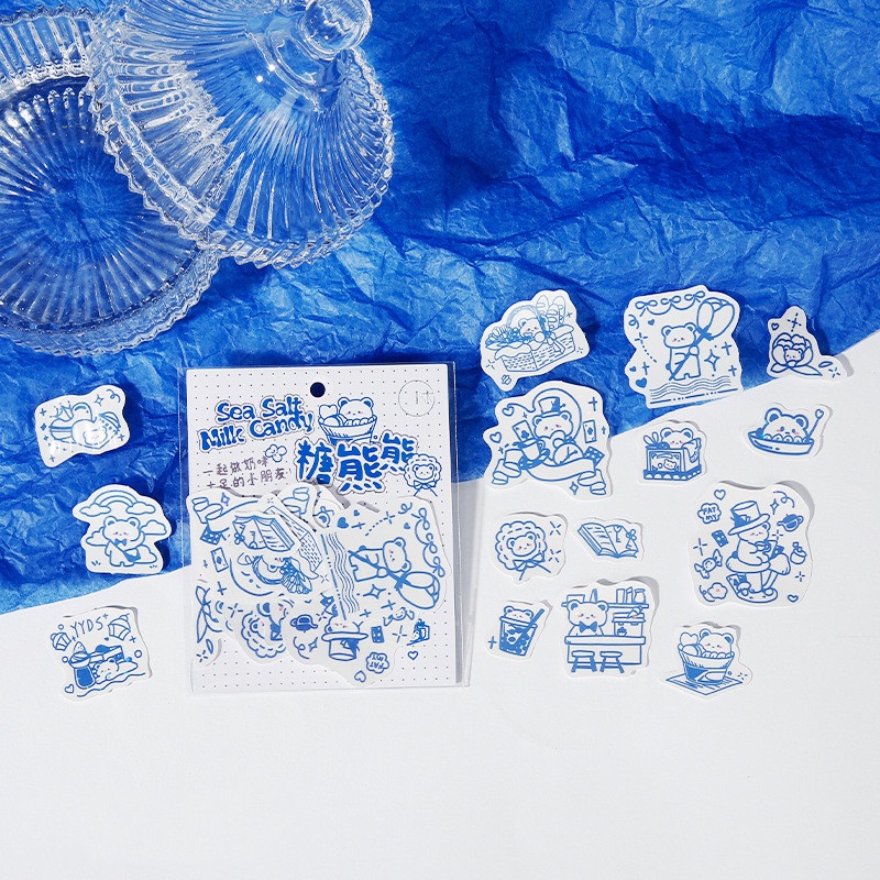 Bộ 30 Miếng Dán Mini Họa Tiết Hoạt Hình Động Vật Dễ Thương Trang Trí Sổ Tay / Nhật Ký DIY 4 Kiểu